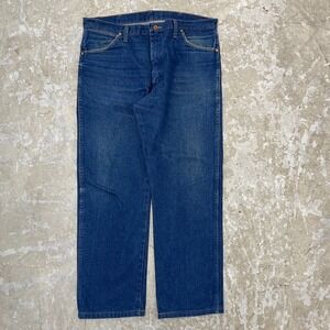 Wrangler Jeans Men 37x28 Blue Pants Cowboy‎ Western 13MWZ Denim Tag 36x30 C217